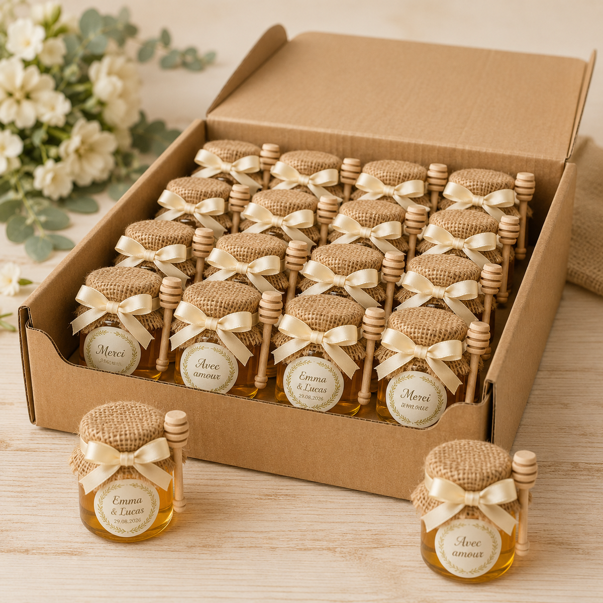 Customizable mini honey jars | 50g and 75g