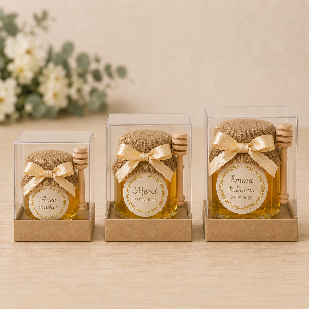 Customizable mini honey jars | 50g and 75g