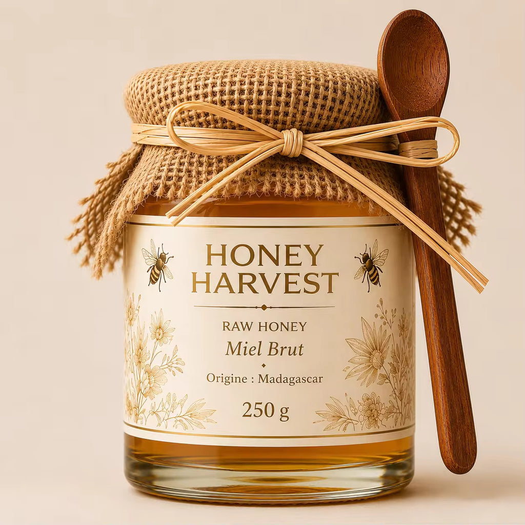 Madagascar Honey Collection – Raw and Infused Honeys – 250 g