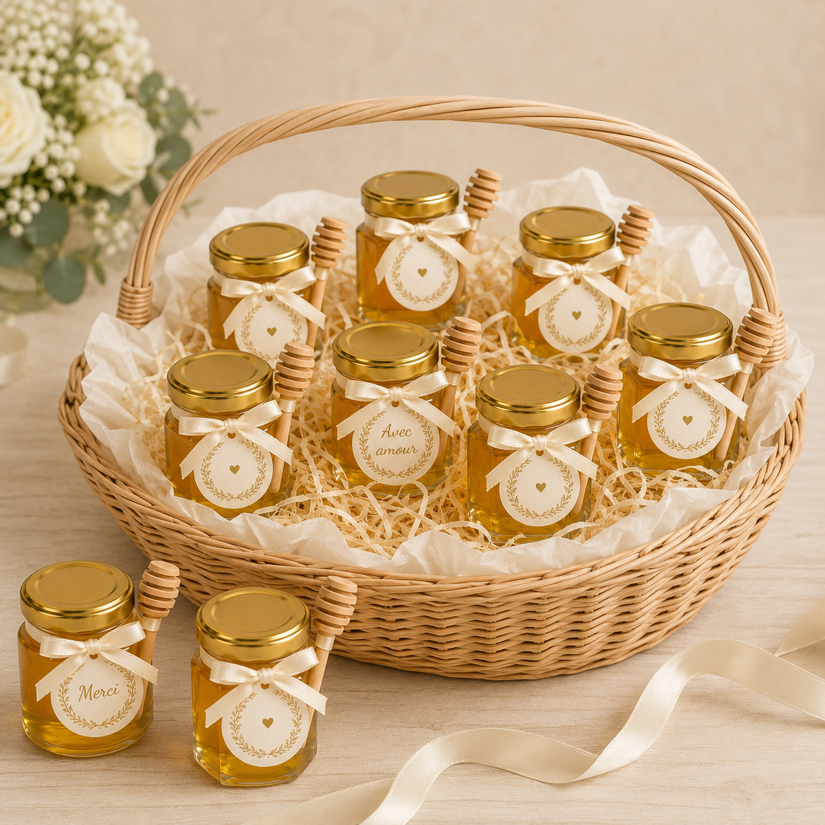 Customizable mini honey jars | 50g and 75g
