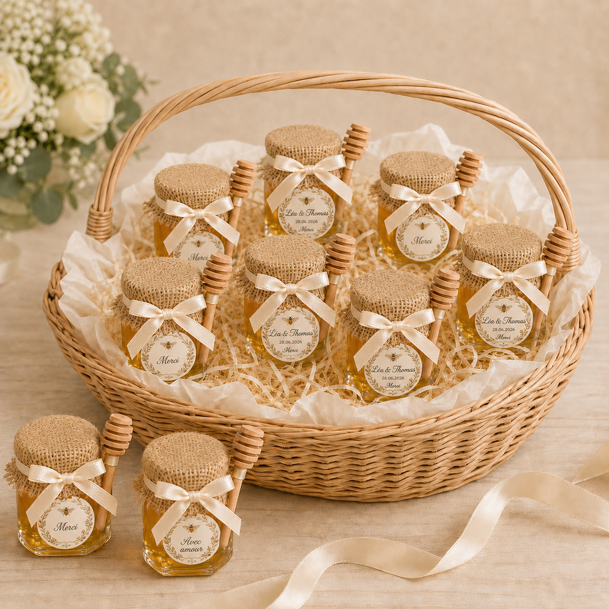 Customizable mini honey jars | 50g and 75g