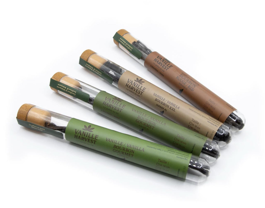 Gourmet-Bourbon-Vanille aus Madagaskar – Tube mit 3 Schoten