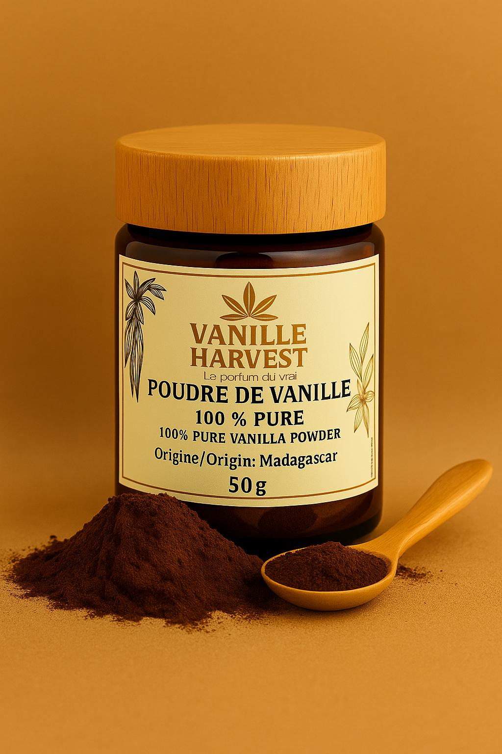 100% PURE MADAGASCAR BOURBON VANILLA POWDER