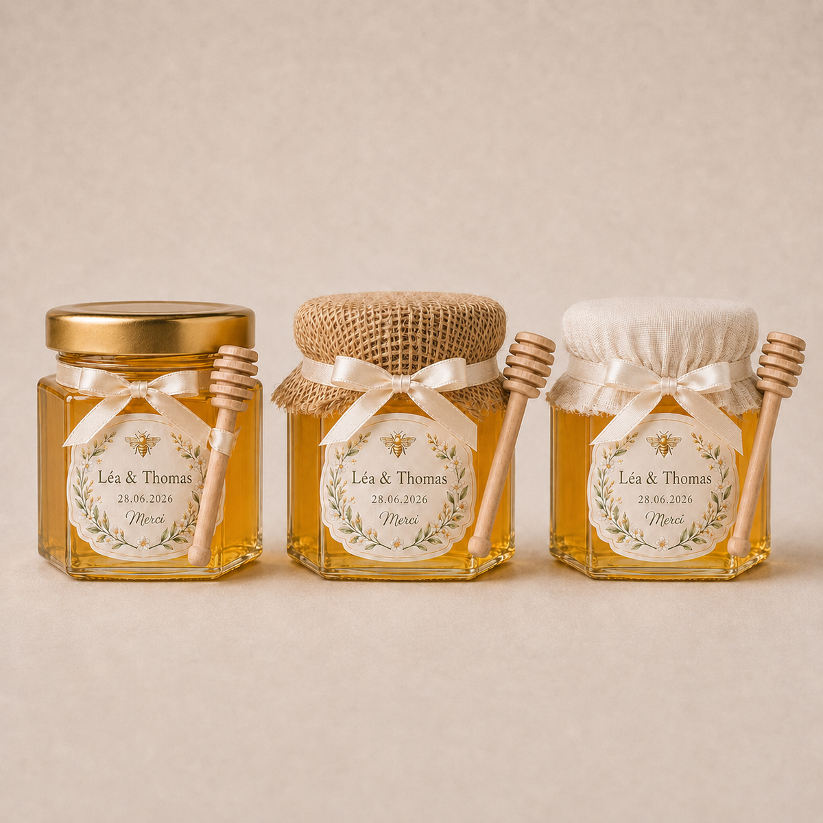 Customizable mini honey jars | 50g and 75g