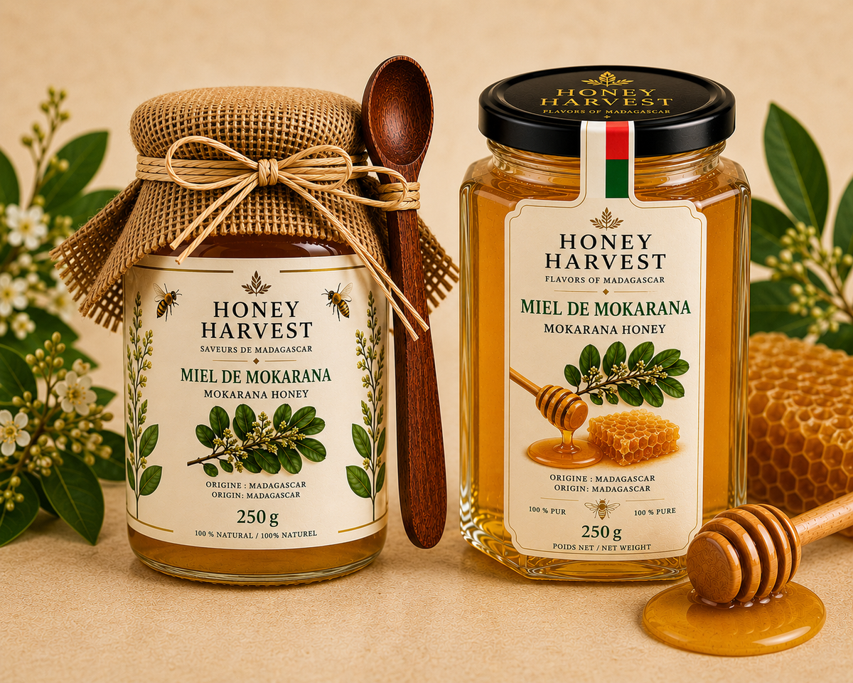 Madagascar Honey Collection – Raw and Infused Honeys – 250 g