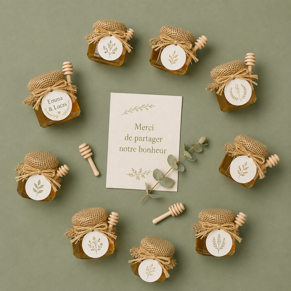 Customizable mini honey jars | 50g and 75g
